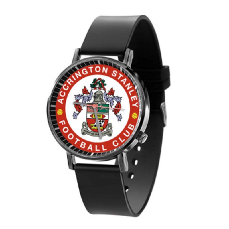 Accrington Stanley FC Black Quartz Watch Unisex With Premium Gift Box