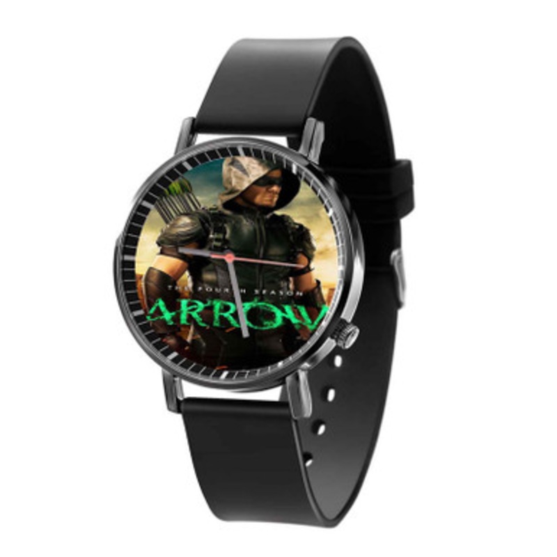 Arrow The Fourth Season Black Quartz Watch Unisex With Premium Gift Box