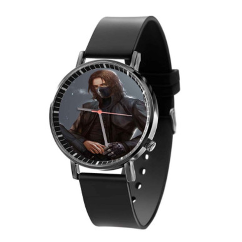 Bucky Marvel Superheroes Black Quartz Watch Unisex With Premium Gift Box