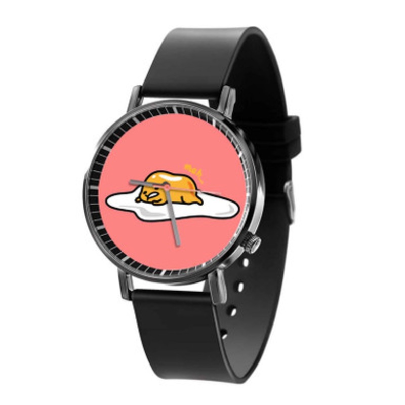 gudetama meh Black Quartz Watch Unisex With Premium Gift Box