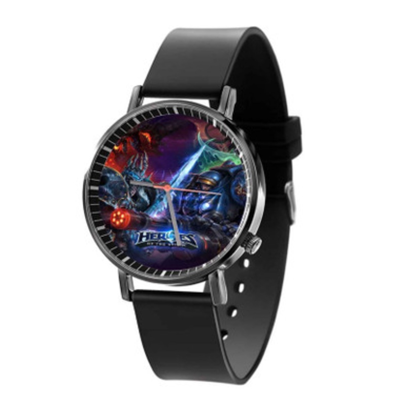 Heroes Of The Storm Black Quartz Watch Unisex With Premium Gift Box