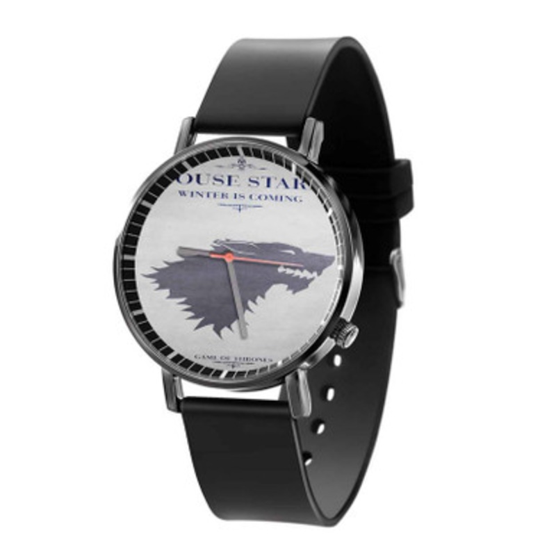 House Stark Game Of Thrones Black Quartz Watch Unisex With Premium Gift Box