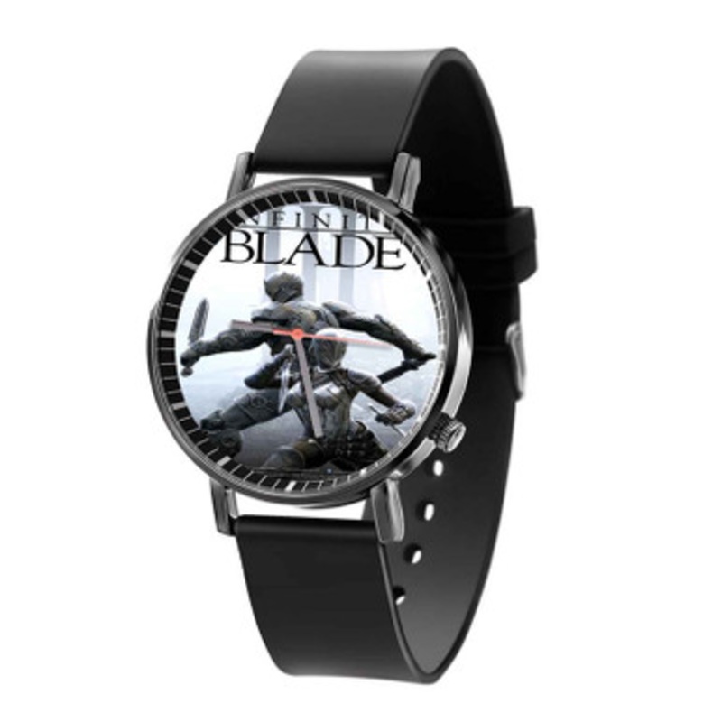 Infinity Blade III Black Quartz Watch Unisex With Premium Gift Box