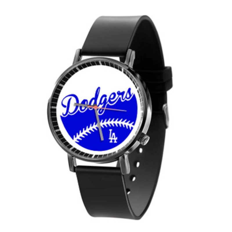 la dodgers Black Quartz Watch Unisex With Premium Gift Box