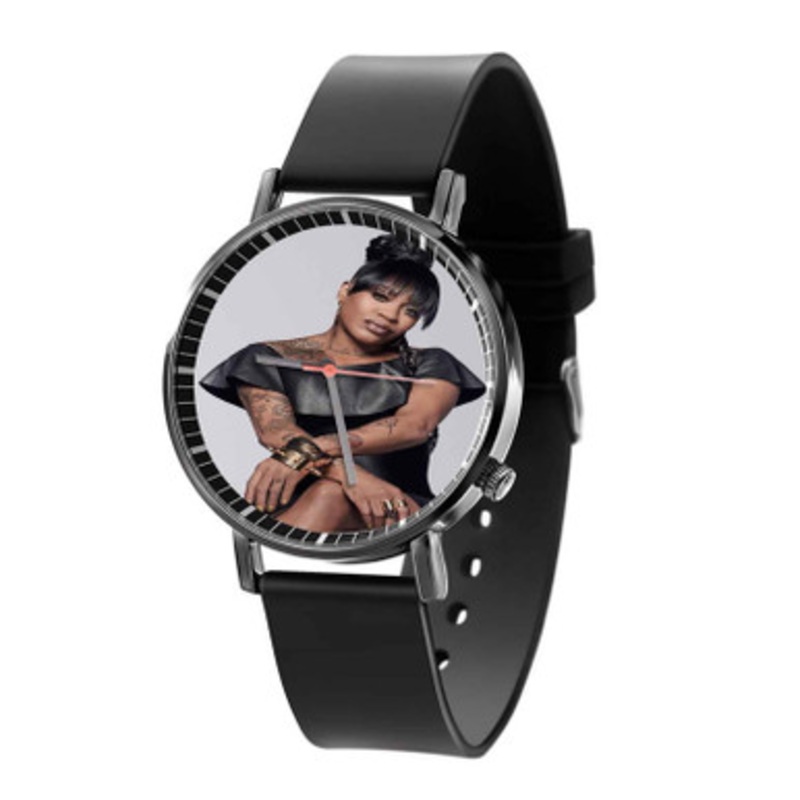 Lil Mo Yin Yang Black Quartz Watch With Premium Gift Box for Unisex