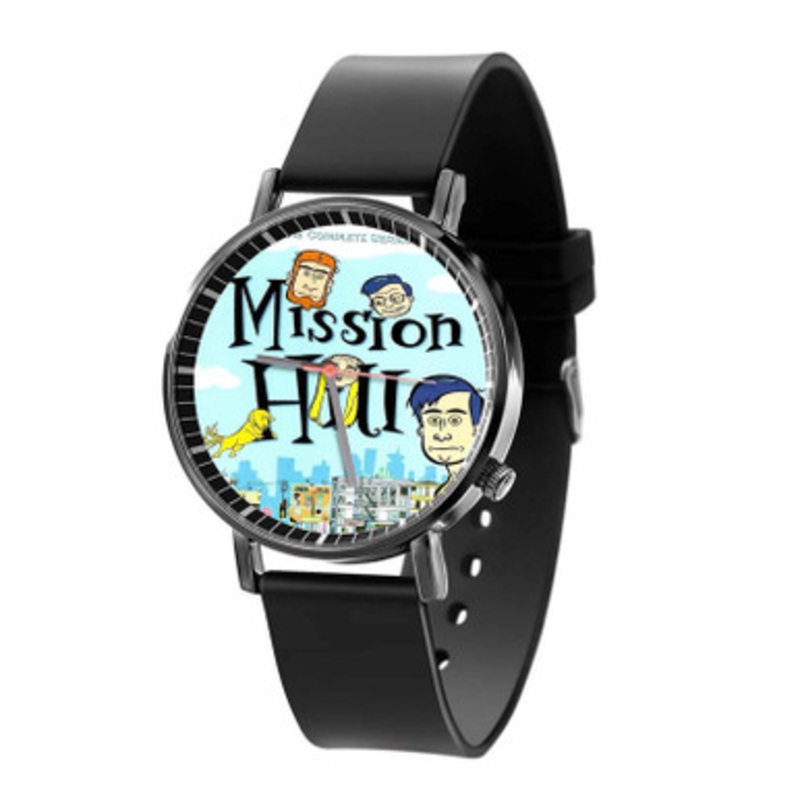 Mission Hill Unisex Black Quartz Watch With Premium Gift Box