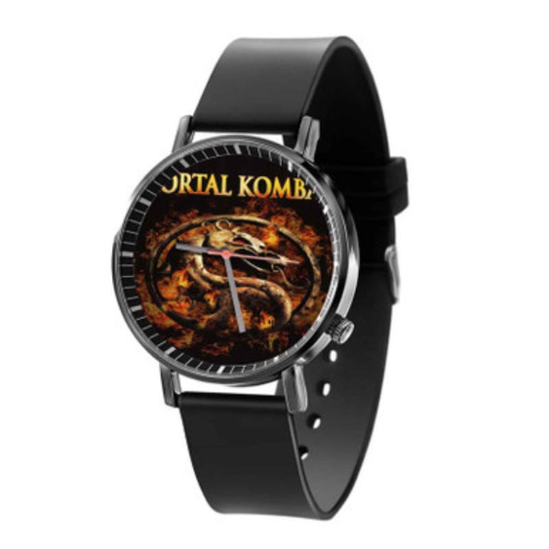 Mortal Kombat Game Black Quartz Watch Unisex With Premium Gift Box