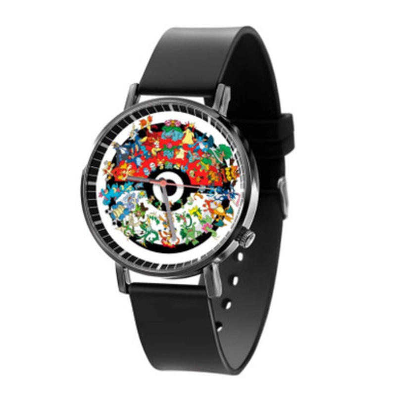 pokemon all starters Black Quartz Watch Unisex With Premium Gift Box