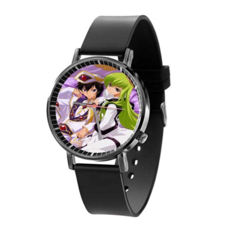 Suzaku and Lelouch Code Geass Lelouch of the Rebellion R2 Unisex Black Quartz Watch With Premium Gift Box
