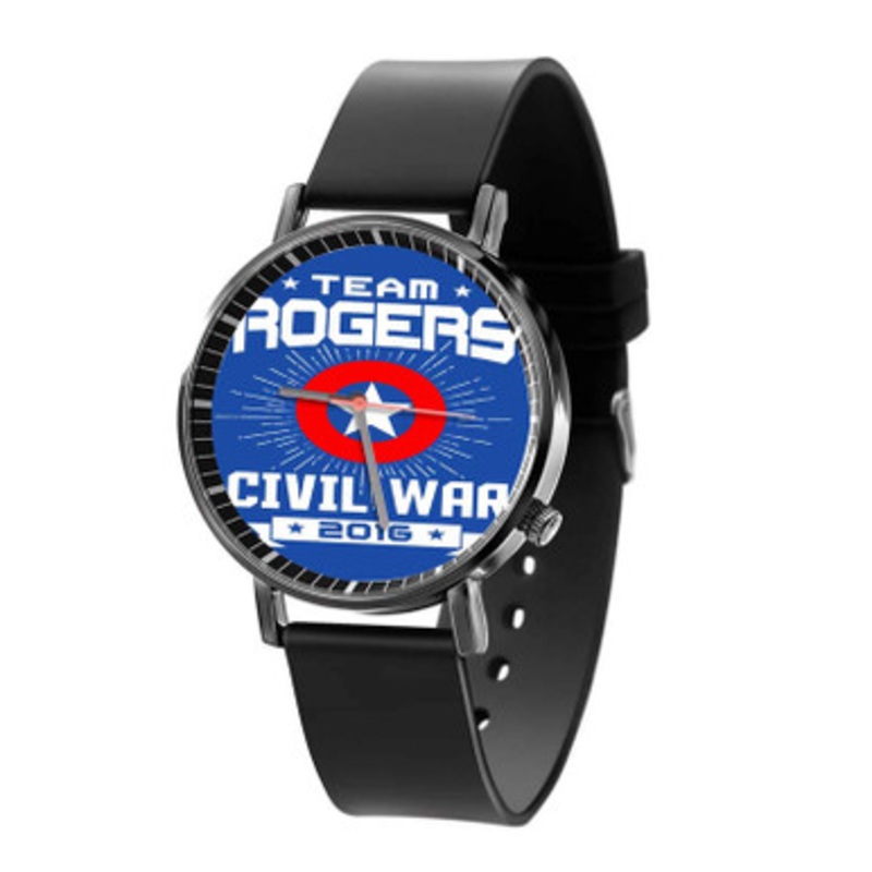 Team Rogers Civil War Marvel Unisex Quartz Watch With Premium Gift Box
