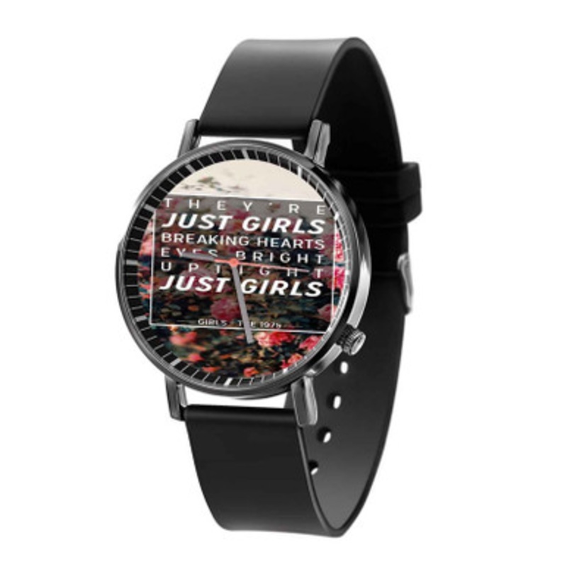 the 1975 Girls Black Quartz Watch Unisex With Premium Gift Box