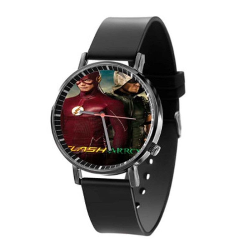 The Flash And Arrow 2015 Black Quartz Watch Unisex With Premium Gift Box
