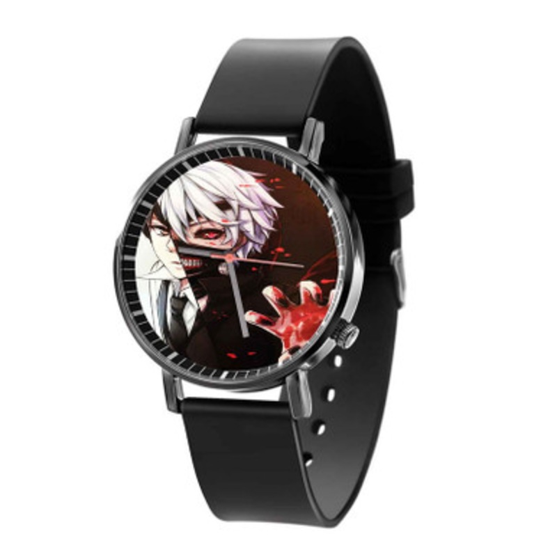 Tokyo Ghoul Half Face Black Quartz Watch Unisex With Premium Gift Box