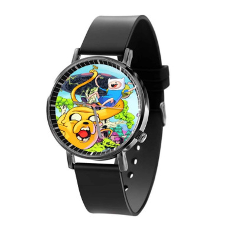 Adventure Time Black Quartz Watch Unisex With Premium Gift Box