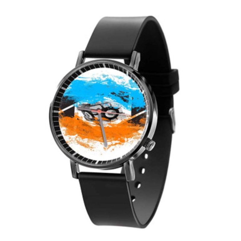APerture and The Gels Black Quartz Watch Unisex With Premium Gift Box