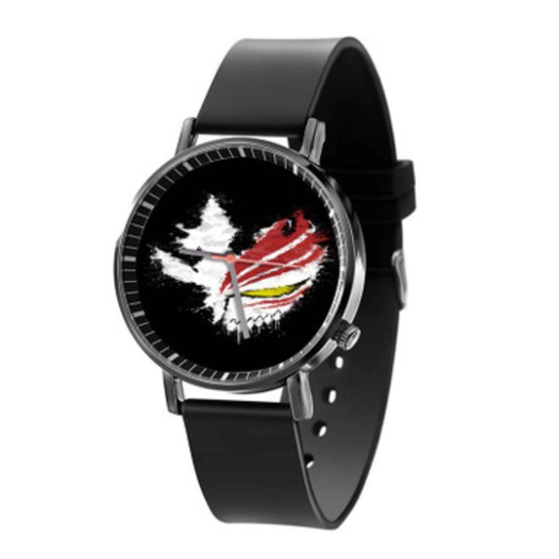 Bleach Kurosaki Ichigo Hollow Mask Black Quartz Watch Unisex With Premium Gift Box
