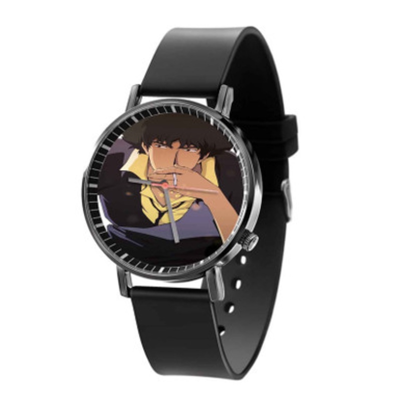 Cowboy Bebop Smoking Black Quartz Watch Unisex With Premium Gift Box