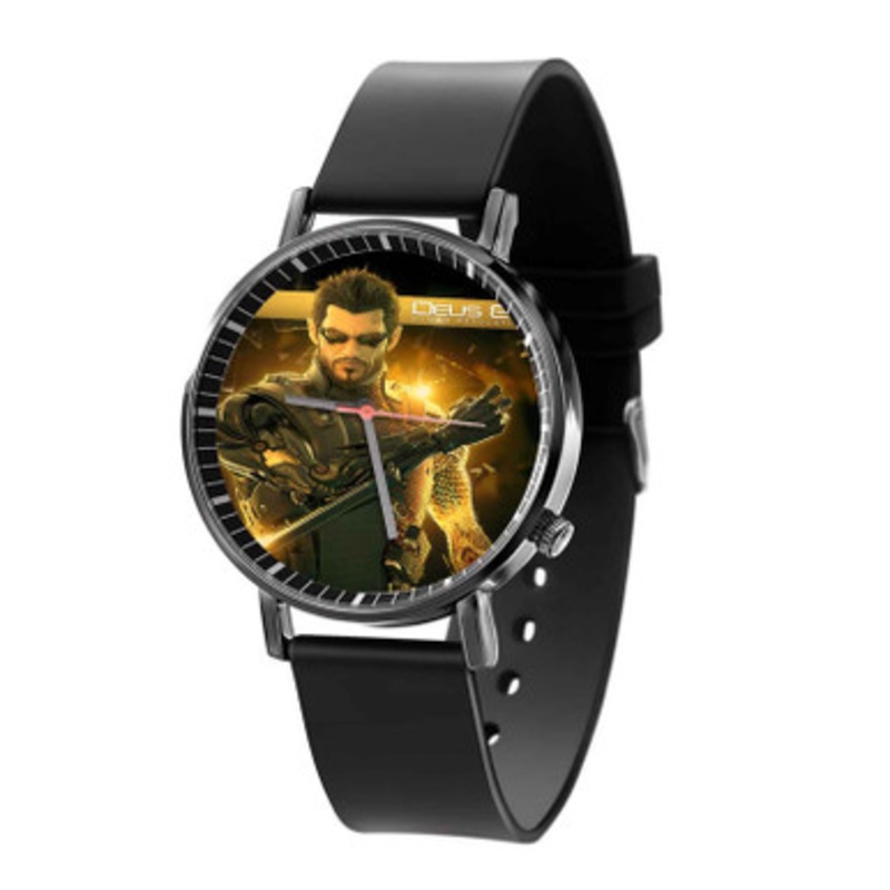 Deus Ex Mankind Divided Human Revolution Black Quartz Watch Unisex With Premium Gift Box