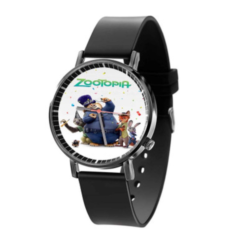 Disney Zootopia Unisex Black Quartz Watch With Premium Gift Box