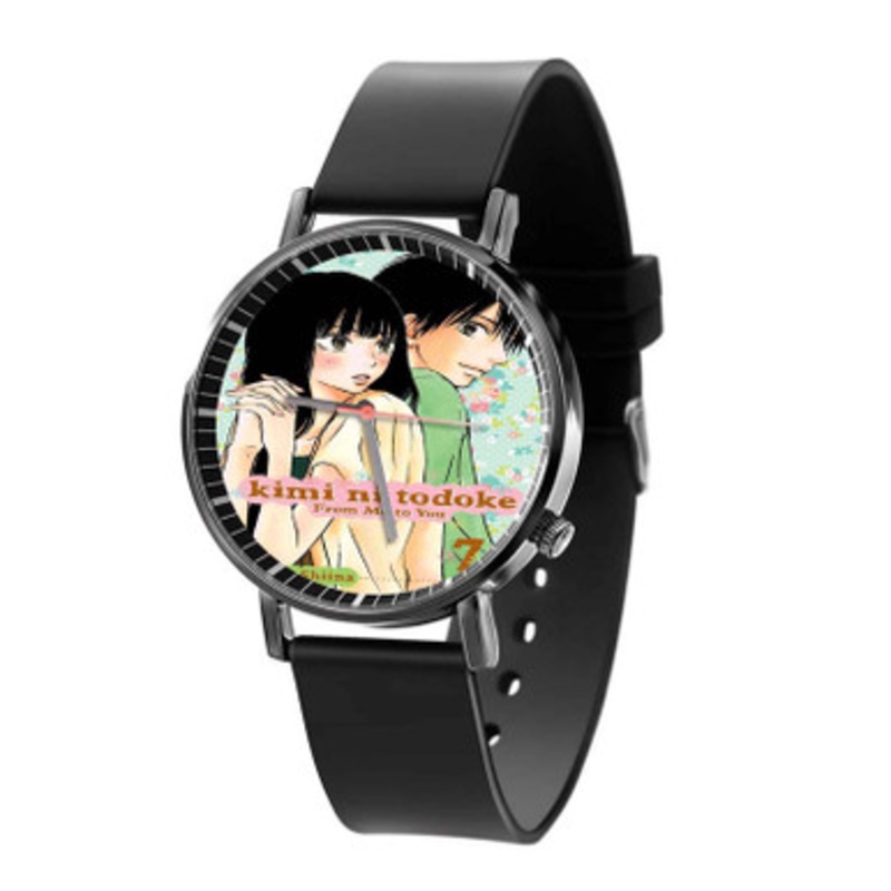 From Me To You Kimi ni Todoke Black Quartz Watch With Premium Gift Box for Unisex