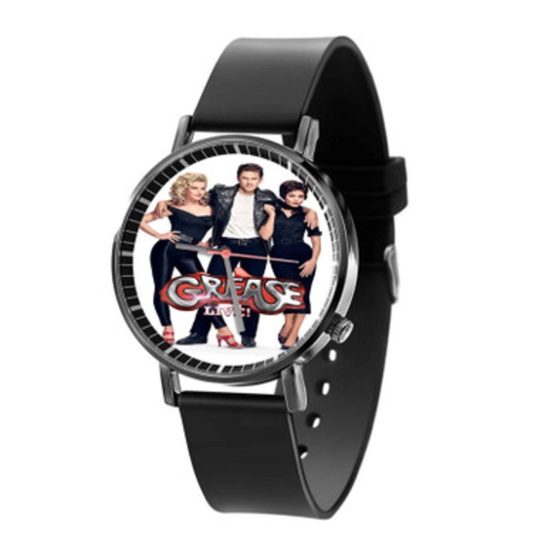 Grease Live Black Quartz Watch Unisex With Premium Gift Box