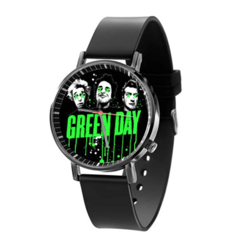 Green Day Melt Unisex Black Quartz Watch With Premium Gift Box