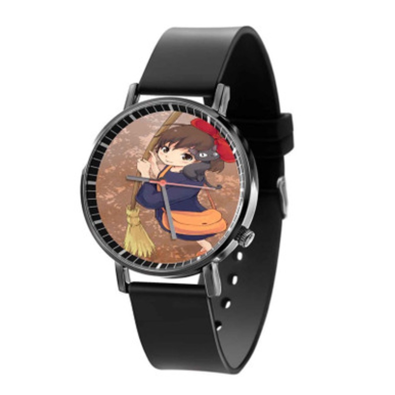 Kiki s Delivery Service Studio Ghibli Print Black Quartz Watch Unisex With Premium Gift Box