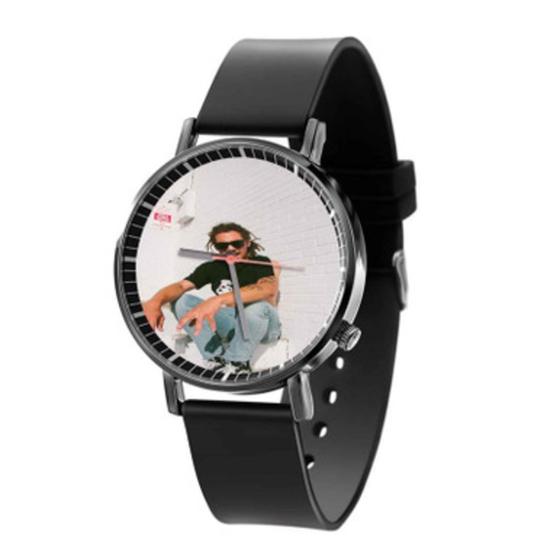 Kweku Collins Art Black Quartz Watch Unisex With Premium Gift Box