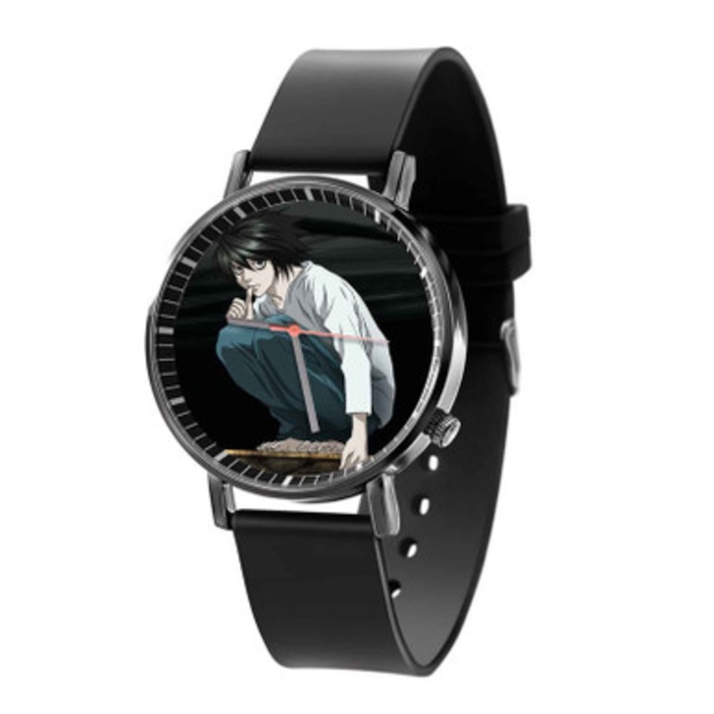 L Death Note Black Quartz Watch With Premium Gift Box for Unisex