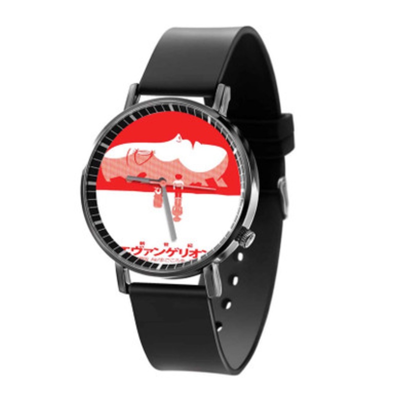 Neon Genesis Evangelion The End Evangelion Black Quartz Watch Unisex With Premium Gift Box