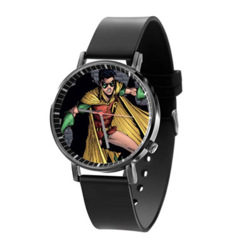 Robin DC Comics Unisex Black Quartz Watch With Premium Gift Box