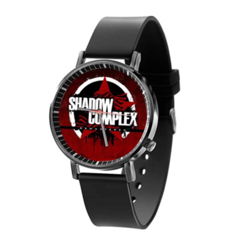 Shadow Complex Black Quartz Watch Unisex With Premium Gift Box