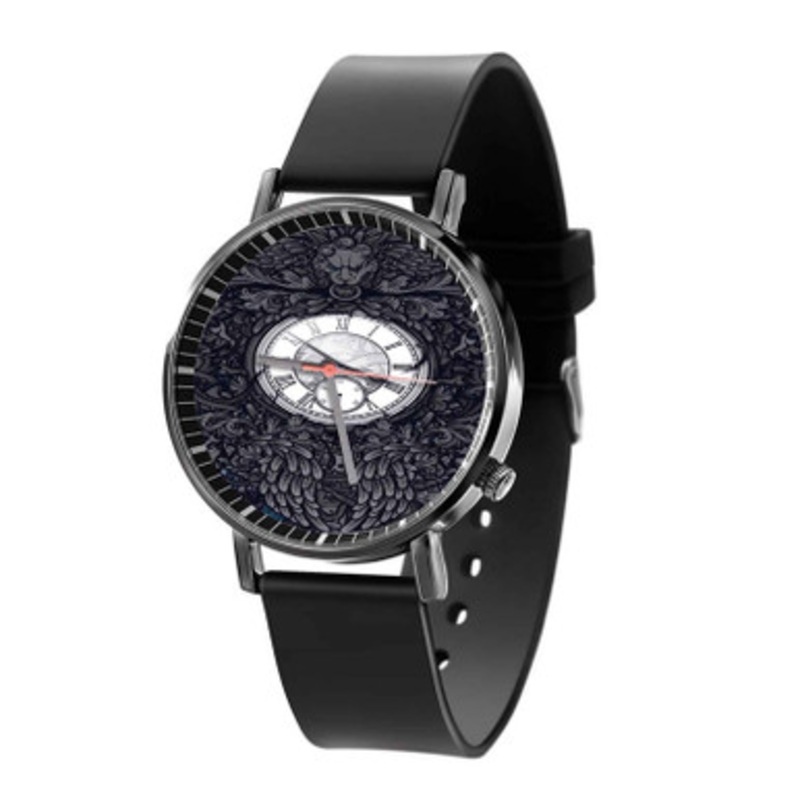 Steins Gate Collage Black Quartz Watch Unisex With Premium Gift Box