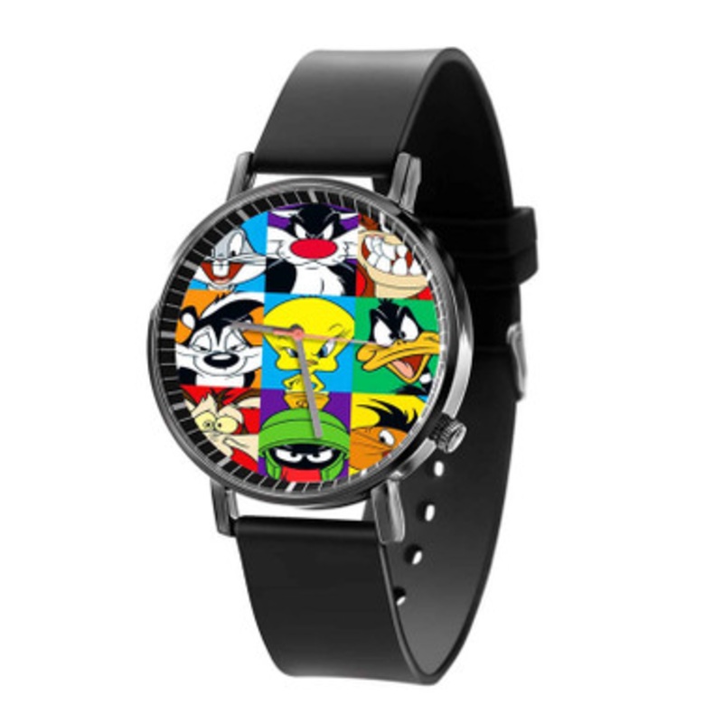 The Bugs Bunny and Tweety Show Unisex Black Quartz Watch With Premium Gift Box
