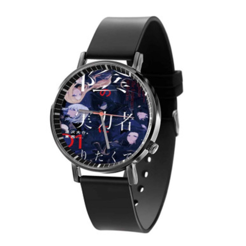 The Eminence in Shadow Black Quartz Watch With Premium Gift Box for Unisex