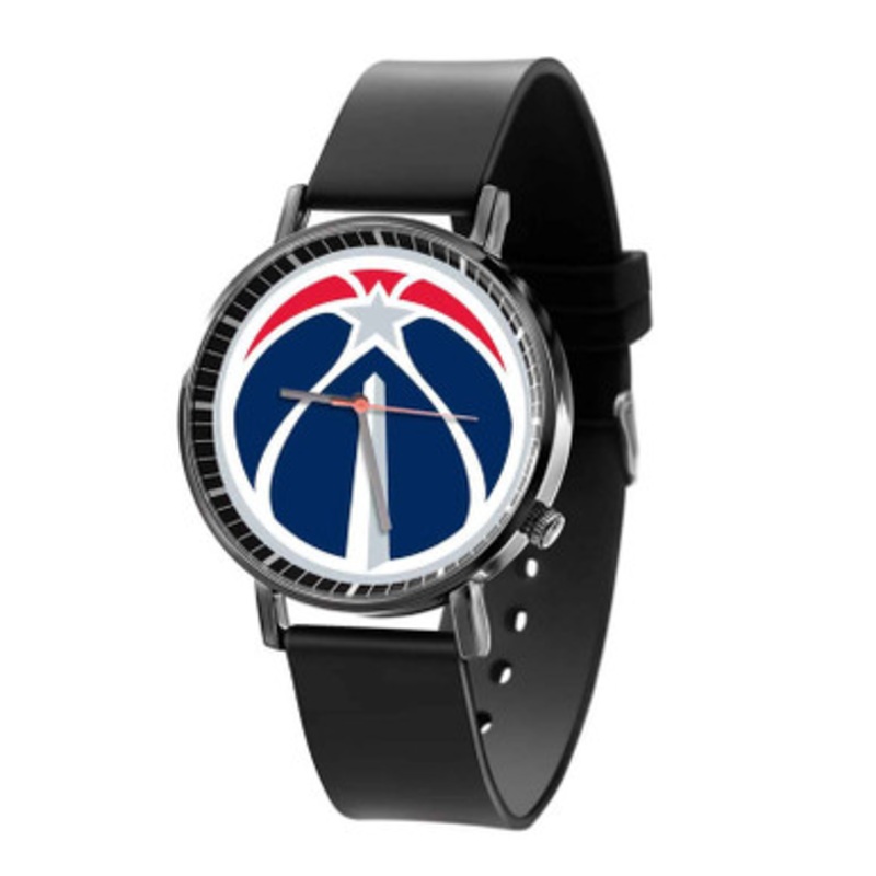 Washington Wizards NBA Art Black Quartz Watch Unisex With Premium Gift Box
