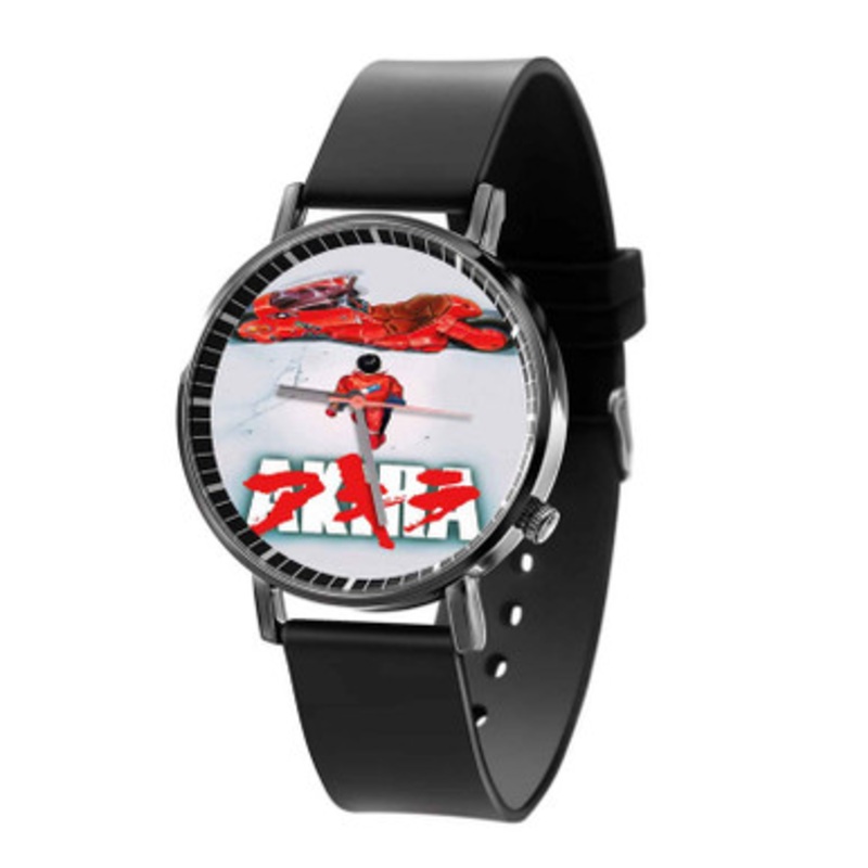 Akira Motorcycle Black Quartz Watch Unisex With Premium Gift Box