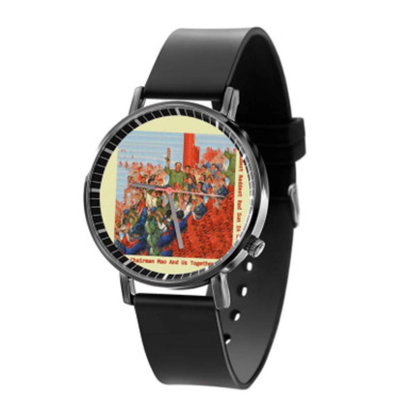 Andrew Vernon The Reddest Reddest Red Sun In Our Heart Black Quartz Watch With Premium Gift Box for Unisex