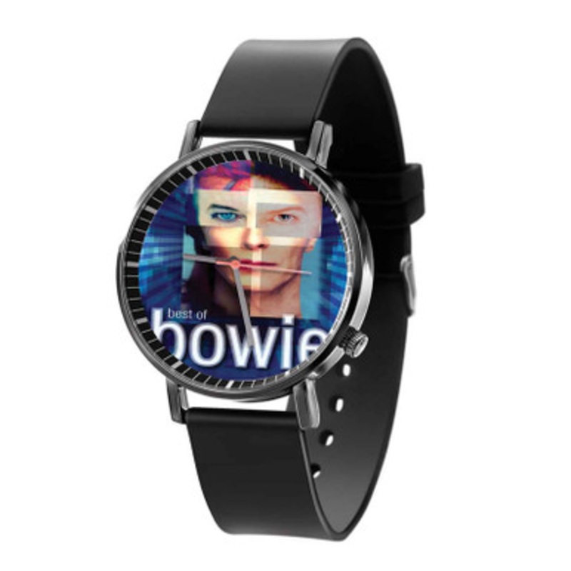 David Bowie Art Music Black Quartz Watch Unisex With Premium Gift Box