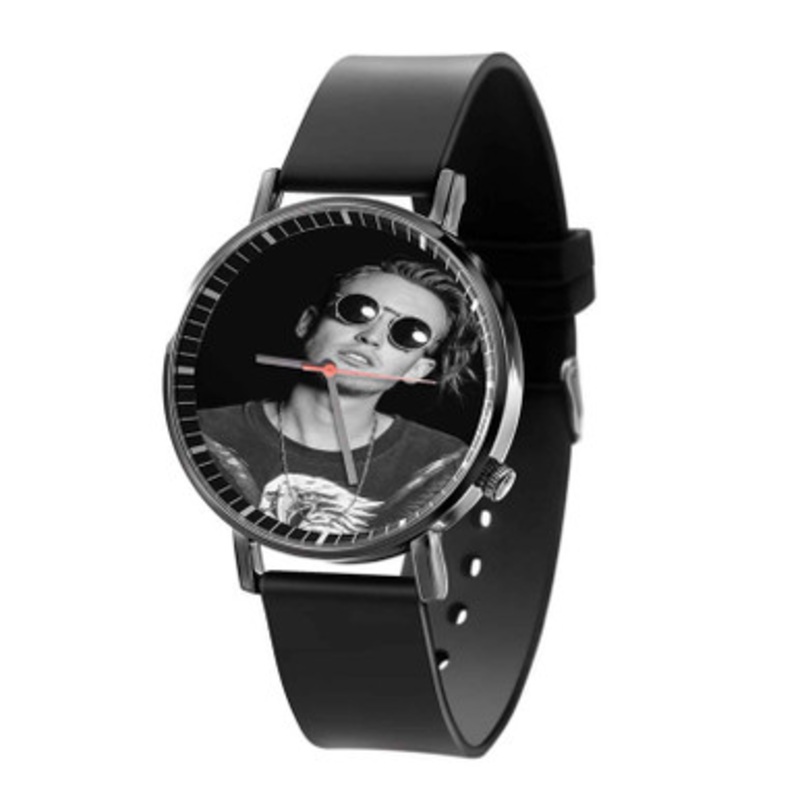 Gnash Unisex Black Quartz Watch With Premium Gift Box