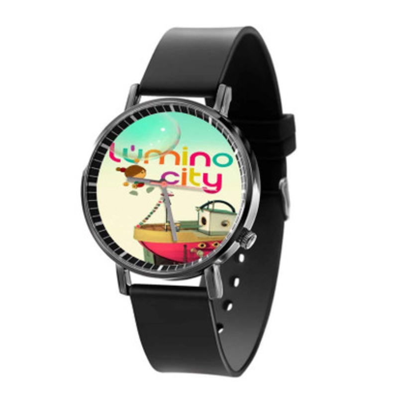 Lumino City Black Quartz Watch Unisex With Premium Gift Box