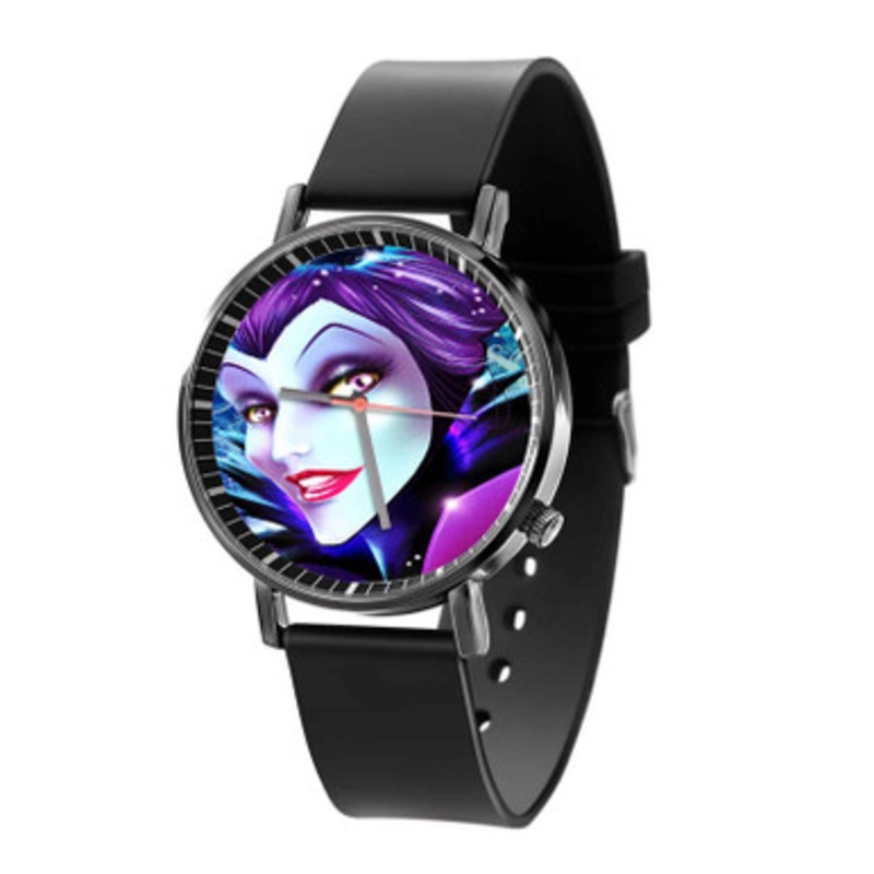 Maleficent Face Black Quartz Watch Unisex With Premium Gift Box