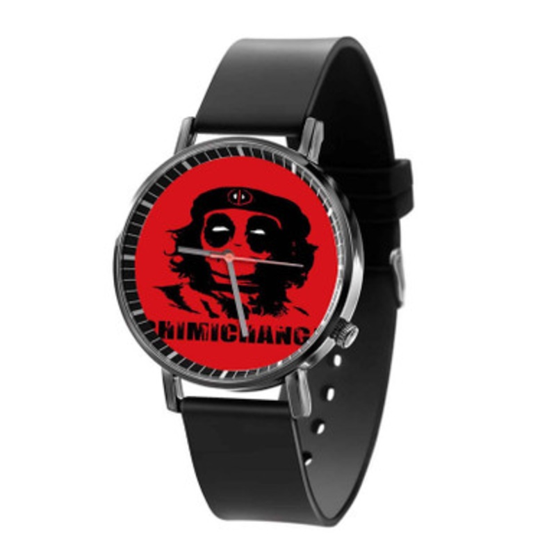 Marvel Deadpool Chimichanga Unisex Black Quartz Watch With Premium Gift Box