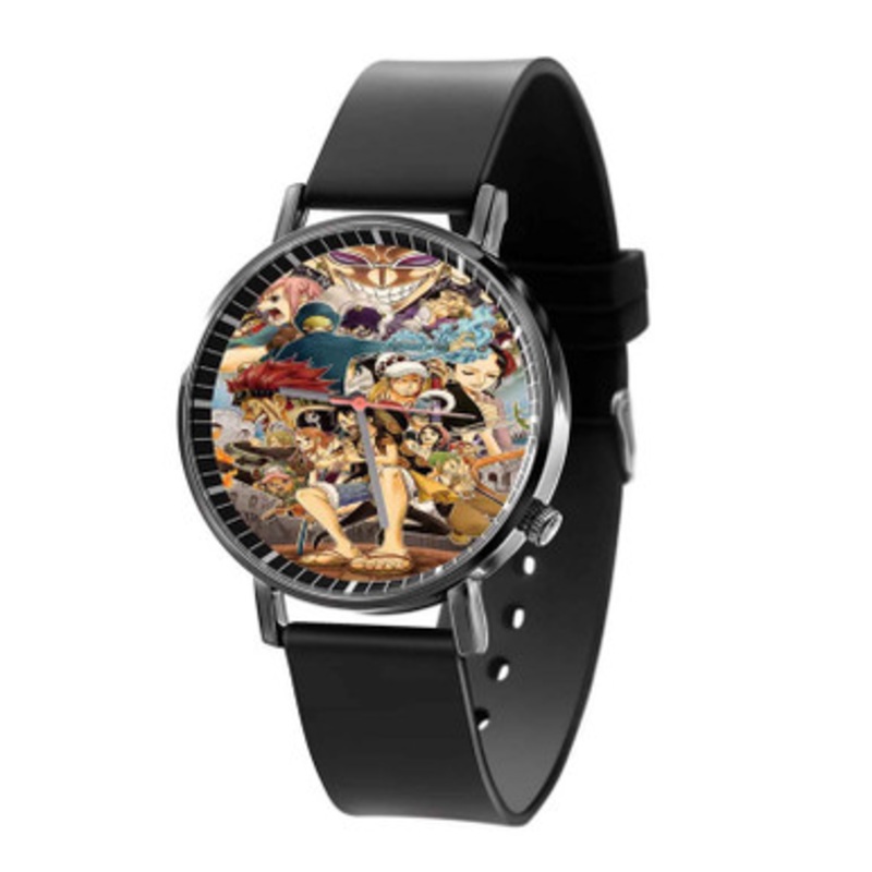One Piece Black Quartz Watch Unisex With Premium Gift Box