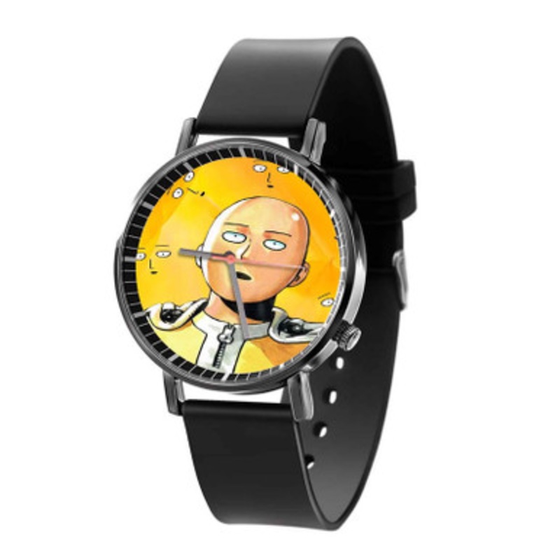 One Punch Man Yellow Unisex Black Quartz Watch With Premium Gift Box
