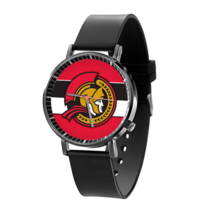 Ottawa Senators NHL Art Black Quartz Watch Unisex With Premium Gift Box