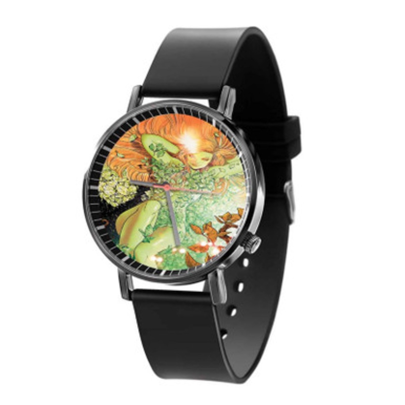 Poison Ivy DC Comics Unisex Black Quartz Watch With Premium Gift Box