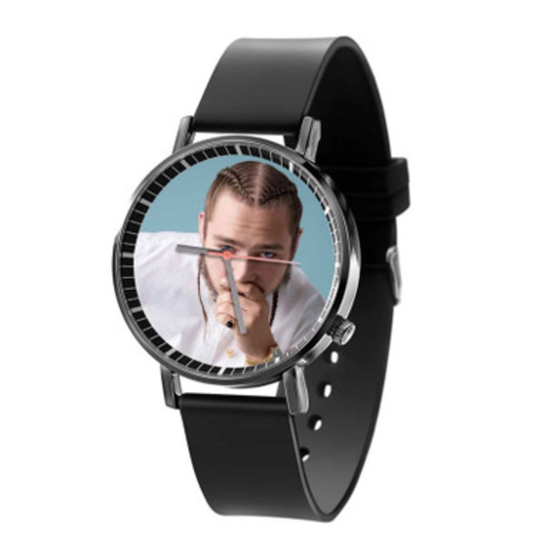 Post Malone Art Black Quartz Watch Unisex With Premium Gift Box