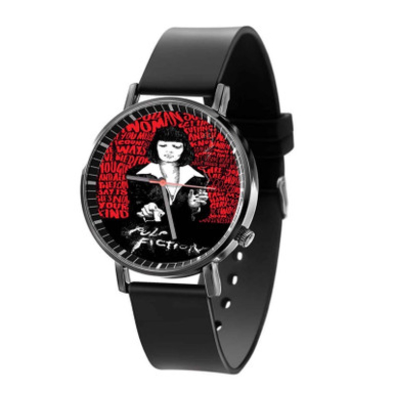 Pulp Fiction Quotes Unisex Black Quartz Watch With Premium Gift Box