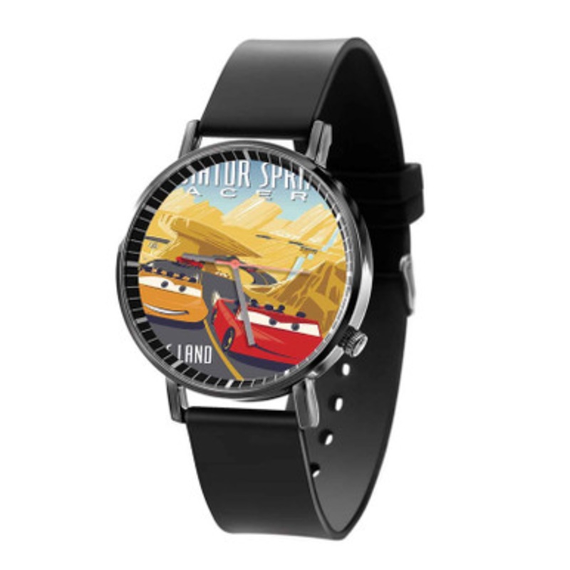 RADIATOR SPRINGS RACERS Black Quartz Watch Unisex With Premium Gift Box